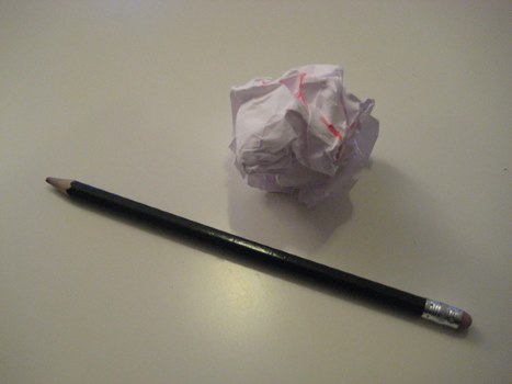 El papel arrugado