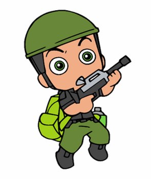 El soldado herido