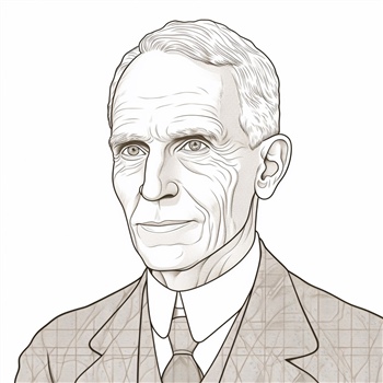 Dibujo de Henry Ford