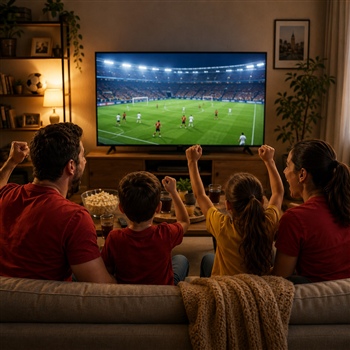 Aficionados al fútbol sufren y disfrutan viendo un partido