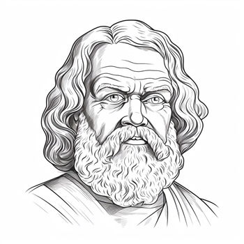 Dibujo de Sócrates
